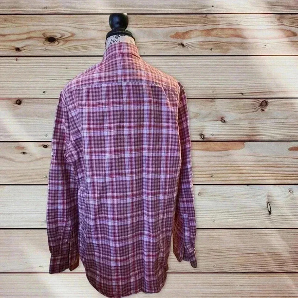 BANANA REPUBLIC SIZE MEDIUM MULTI COLOR BUTTON DOWN SHIRT - Picture 3 of 4